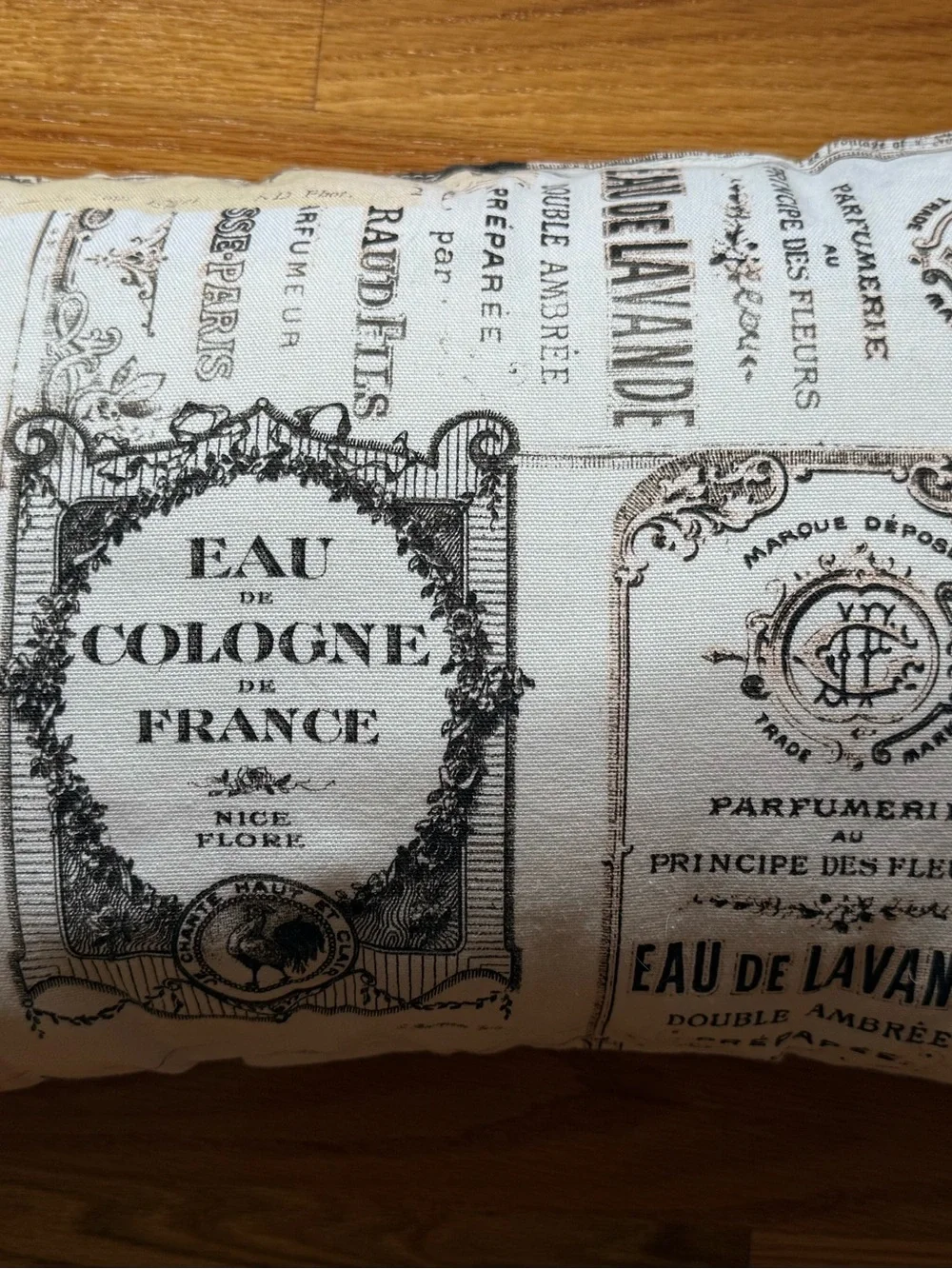 Paris Eiffel Tower & French Postcard Decorative Pillow –